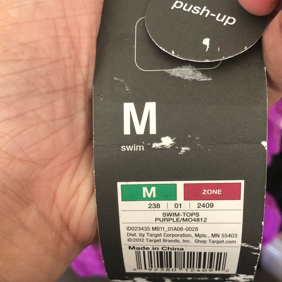 NWT Purple Push-Up Swim Top - Picture 5 of 5